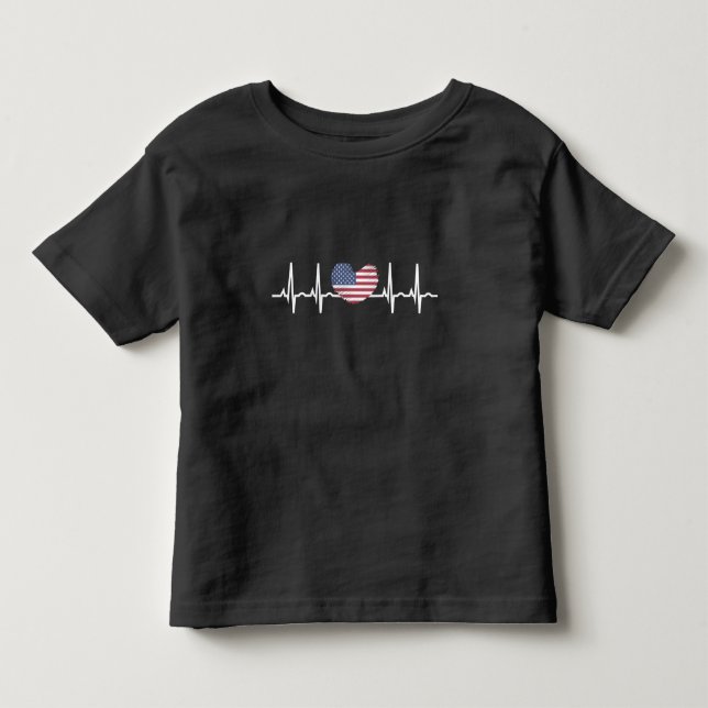 T-shirt Pour Les Tous Petits Électrocardiographie ECG (Devant)