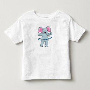T-shirt Pour Les Tous Petits Eléphant à Fitness avec pneus Fitness