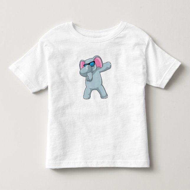 T-shirt Pour Les Tous Petits Elephant à Hip hop Dance Dab (Devant)