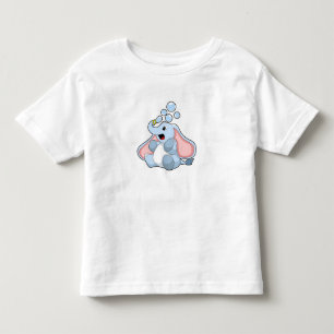 T-shirt Pour Les Tous Petits Eléphant avec bulles d'eau