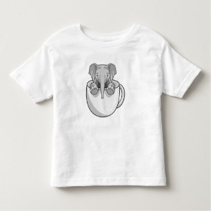 T-shirt Pour Les Tous Petits Elephant avec la coupe