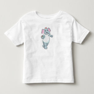 T-shirt Pour Les Tous Petits Elephant comme infirmière avec la médecine