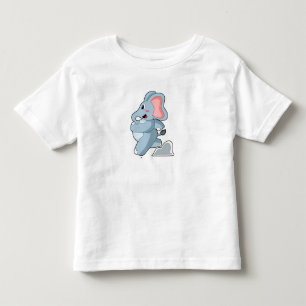 T-shirt Pour Les Tous Petits Eléphant coureur