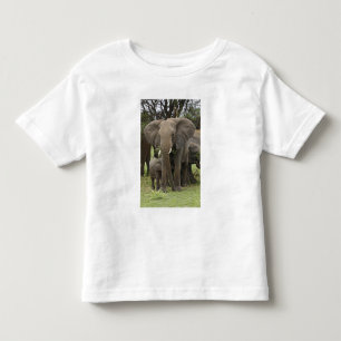 T-shirt Pour Les Tous Petits Éléphant d'Afrique   Troupeau