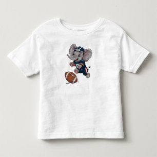 T-shirt Pour Les Tous Petits Éléphant de bébé jouant au football