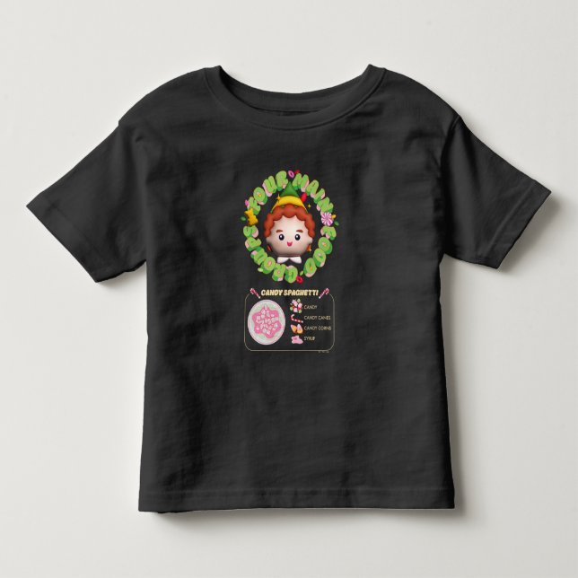 T-shirt Pour Les Tous Petits Elf the Movie | Four Main Food Groups (Devant)
