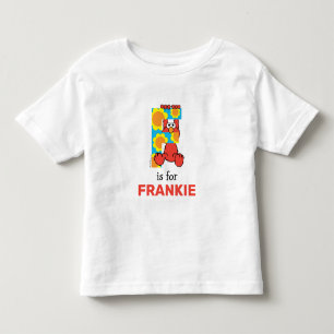 T-shirt Pour Les Tous Petits Elmo Alphabet F Fleurs