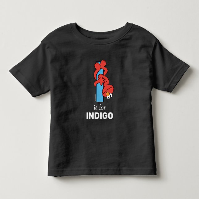T-shirt Pour Les Tous Petits Elmo Alphabet | I Bleu (Devant)