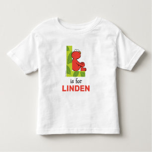 T-shirt Pour Les Tous Petits Elmo Alphabet L feuille