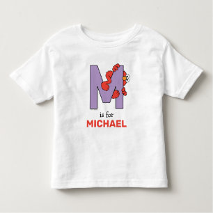 T-shirt Pour Les Tous Petits Elmo Alphabet M pourpre