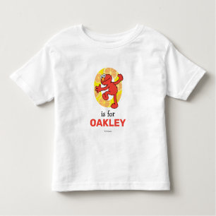 T-shirt Pour Les Tous Petits Elmo Alphabet   O orange