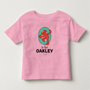 T-shirt Pour Les Tous Petits Elmo Alphabet O TURQUOISE