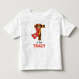 T-shirt Pour Les Tous Petits Elmo Alphabet   T Tiger