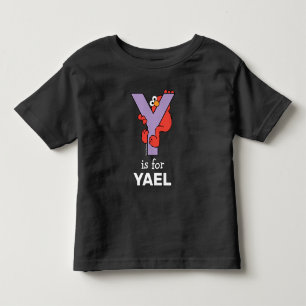 T-shirt Pour Les Tous Petits Elmo Alphabet Y Violet