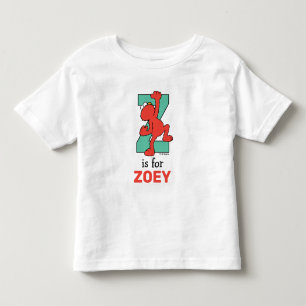 T-shirt Pour Les Tous Petits Elmo Alphabet   Z TURQUOISE
