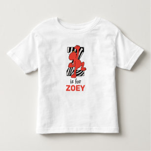 T-shirt Pour Les Tous Petits Elmo Alphabet   Z Zebra