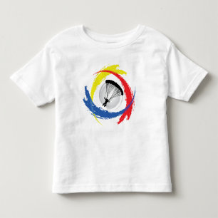 T-shirt Pour Les Tous Petits Emblème tricolore de parachutage