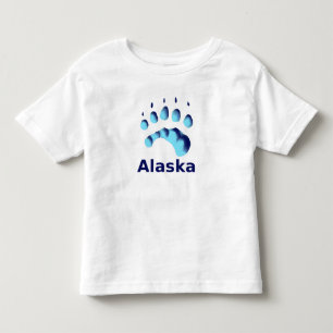 T-shirt Pour Les Tous Petits Empreinte de patte d'ours polaire