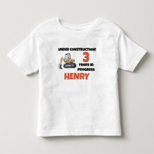 T-shirt Pour Les Tous Petits En construction Anniversaire Garçon Fête Personnal