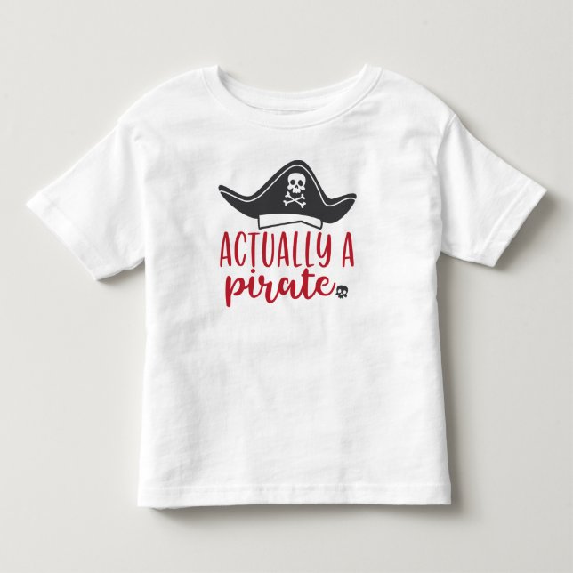 T-shirt Pour Les Tous Petits En fait un pirate (Devant)
