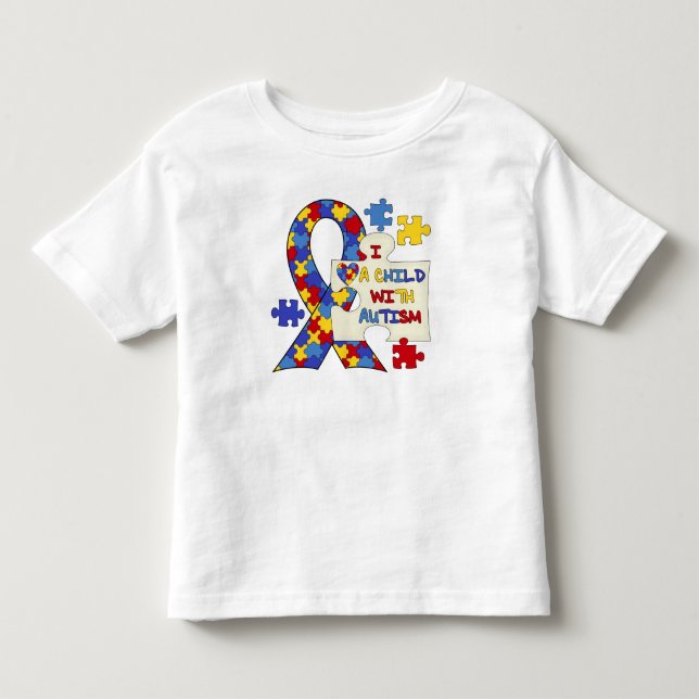 T-shirt Pour Les Tous Petits Enfant avec le ruban de sensibilisation sur (Devant)