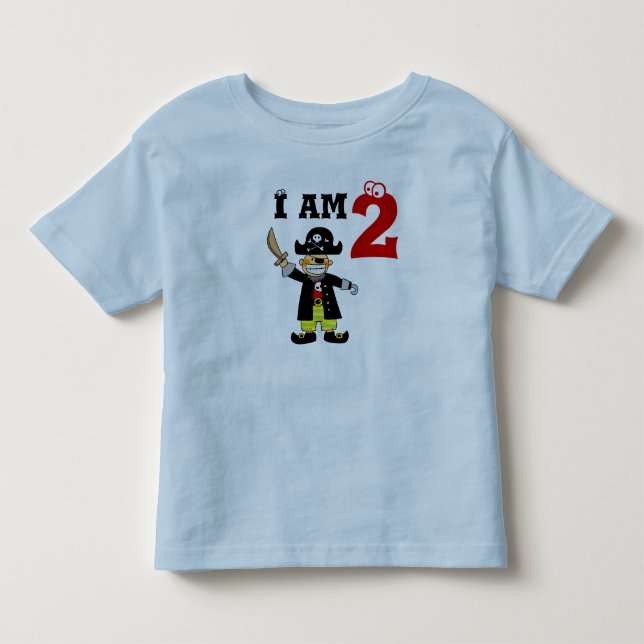 T-shirt Pour Les Tous Petits Enfant de deux ans ( pirate ) (Devant)