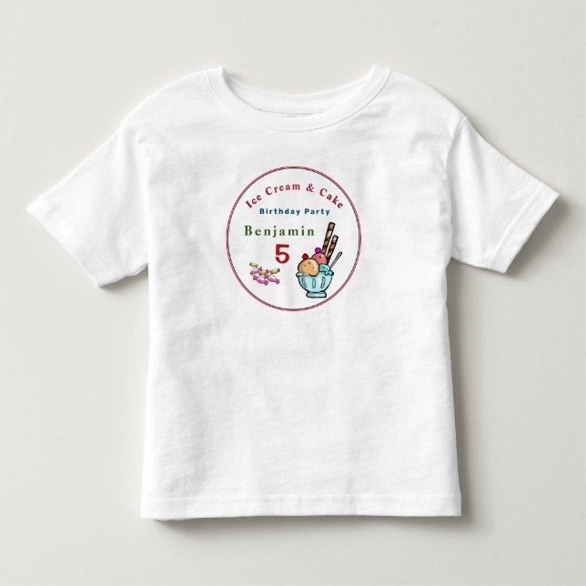 T-shirt Pour Les Tous Petits Enfants Anniversaire Fun Cute (Devant)