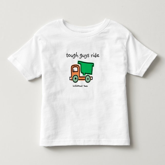 T-shirt Pour Les Tous Petits enfants de bouteur (Devant)