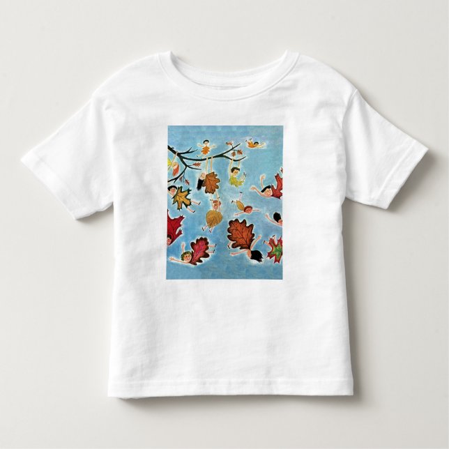 T-shirt Pour Les Tous Petits Enfants de feuille (Devant)