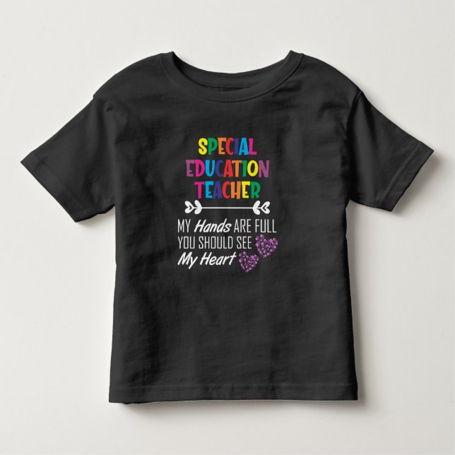 T-shirt Pour Les Tous Petits Enseignement spécial Enseignant Enseignement (Devant)