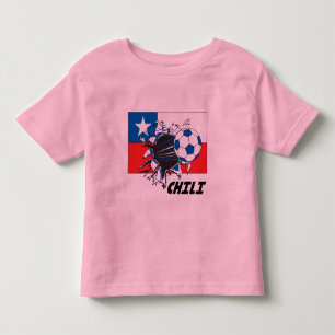 T-shirt Pour Les Tous Petits Entraînement de fans de football chilien