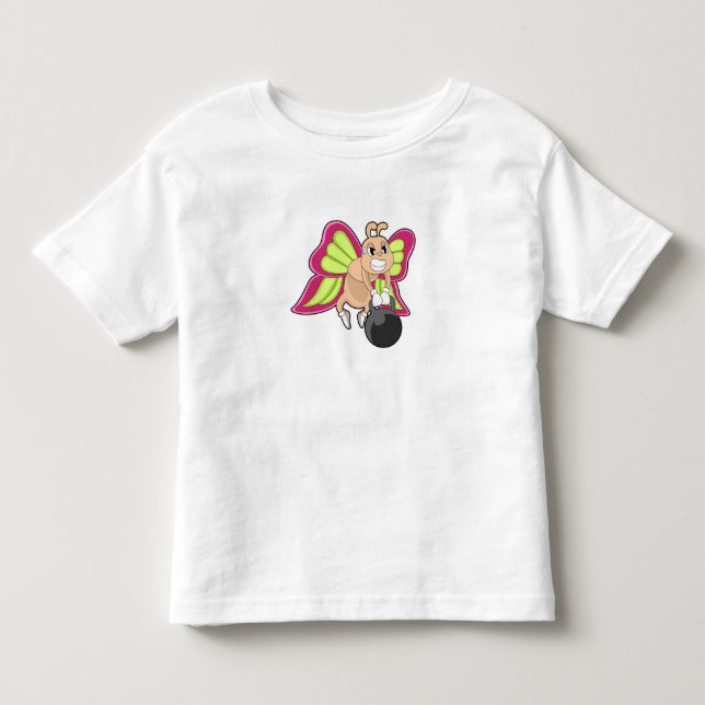 T-shirt Pour Les Tous Petits Entraînement de résistance aux papillons (Devant)