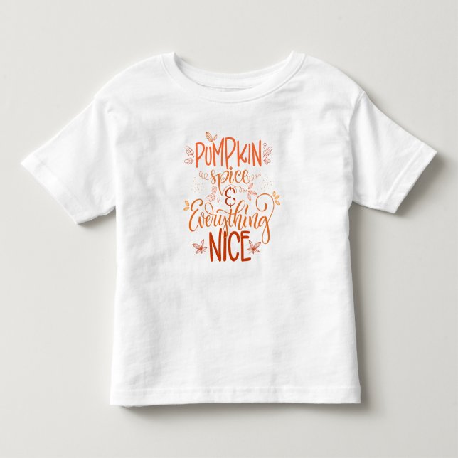 T-shirt Pour Les Tous Petits Épice citrouille & Tout Nice (Devant)