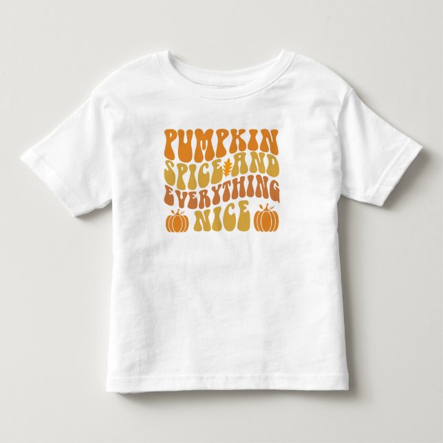 T-shirt Pour Les Tous Petits Épices citrouilles Et Tout Bien (Devant)