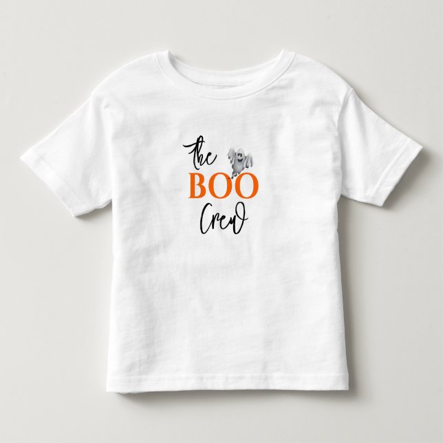 T-shirt Pour Les Tous Petits Équipage Halloween BOO (Devant)