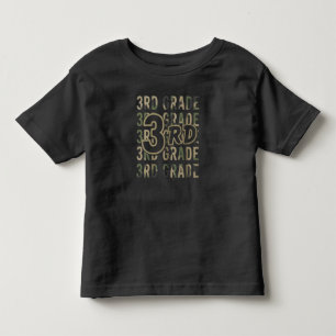 T-shirt Pour Les Tous Petits Équipe camouflage 3e année Équipe de retour à l'éc