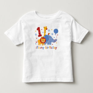 T-shirt Pour Les Tous Petits Ęr anniversaire de safari