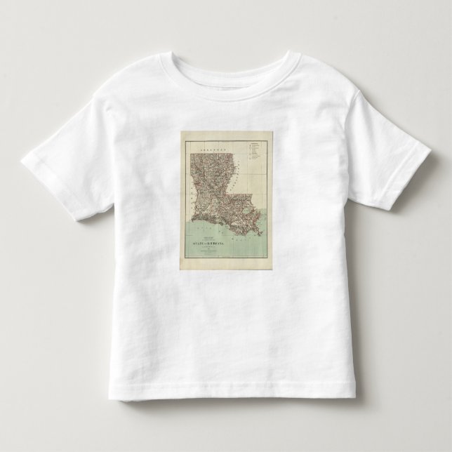 T-shirt Pour Les Tous Petits État de la Louisiane (Devant)