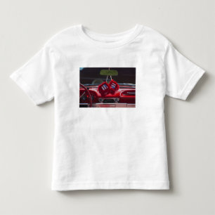 T-shirt Pour Les Tous Petits États-Unis, Massachusetts, Gloucester. Dés flous a