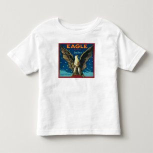 T-shirt Pour Les Tous Petits Étiquette de caisse d'Eagle Apple