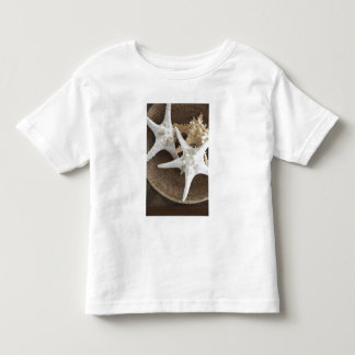 T-shirt Pour Les Tous Petits Étoiles de mer dans un panier