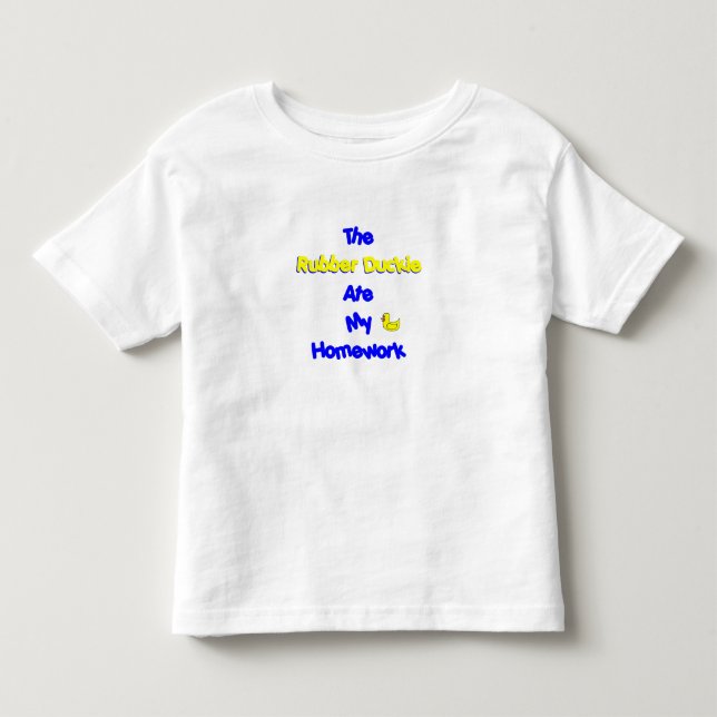 T-shirt Pour Les Tous Petits excuse de travail (Devant)