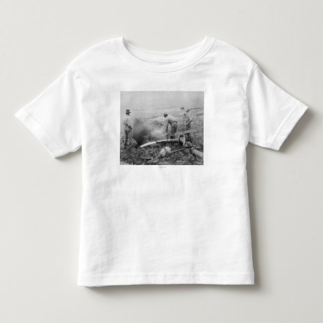 T-shirt Pour Les Tous Petits Extraction de l'or hydraulique en photographie de (Devant)