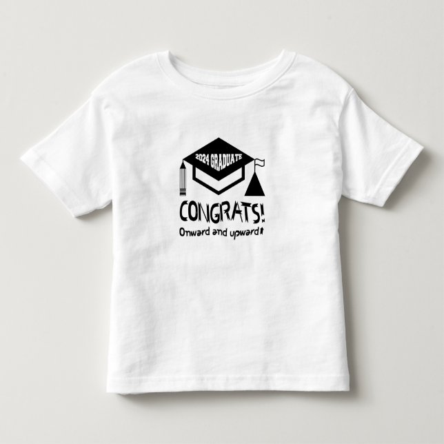 T-shirt Pour Les Tous Petits Félicitations, diplômé 2024 ! (Devant)