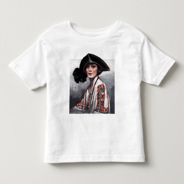 T-shirt Pour Les Tous Petits Femme en blouse brodée (Devant)