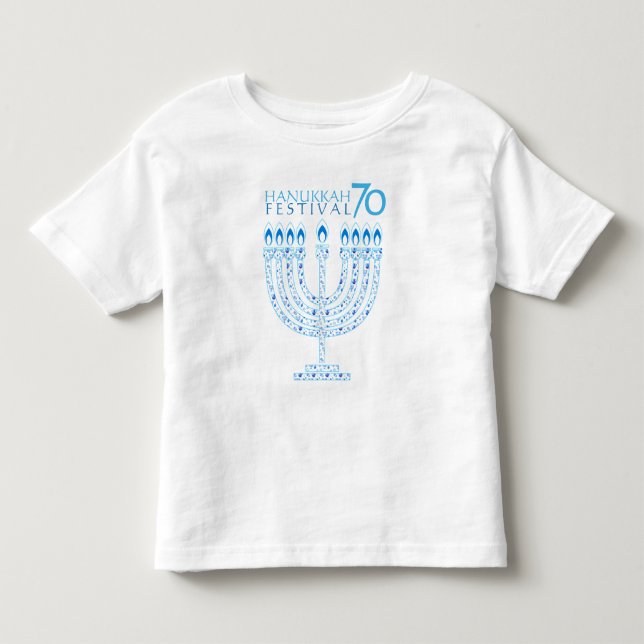 T-shirt Pour Les Tous Petits Festival des lumières Hanoukka 70 (Devant)