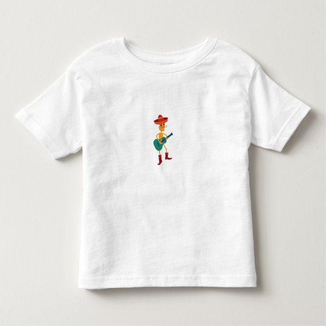 T-shirt Pour Les Tous Petits Festive Skeleton Guitar Player (Devant)