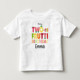 T-shirt Pour Les Tous Petits Fête d'anniversaire de deux ans Two-tti Frutti Cut