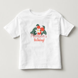 T-shirt Pour Les Tous Petits Fête d'anniversaire fraise d'été