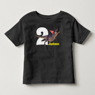 T-shirt Pour Les Tous Petits Fête d'anniversaire personnalisée de T-Rex